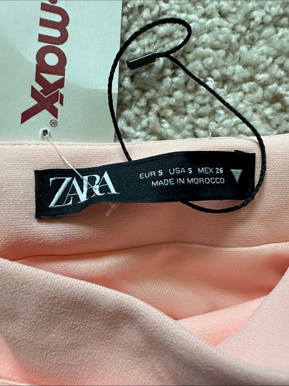 Women’s Draped Mini Skirt - Blush Pink Zara small - Picture 2 of 2